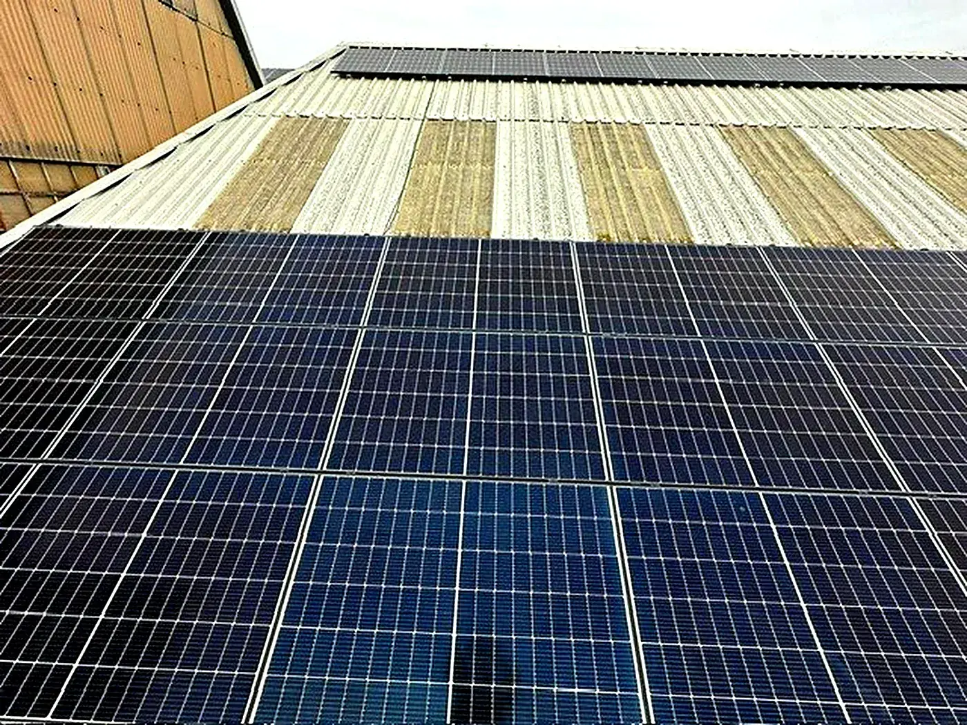 Close view of installed modules