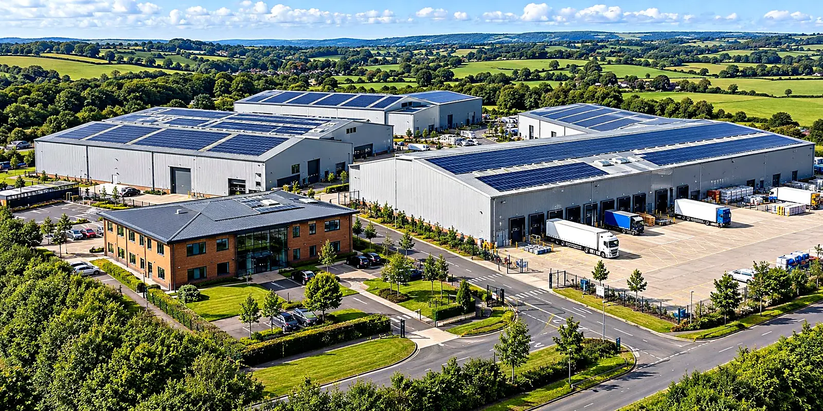 Warehouses with rooftop solar